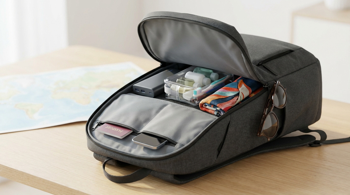 Essentiels sac voyage | Guide complet et liste [2026] - destination-evasion